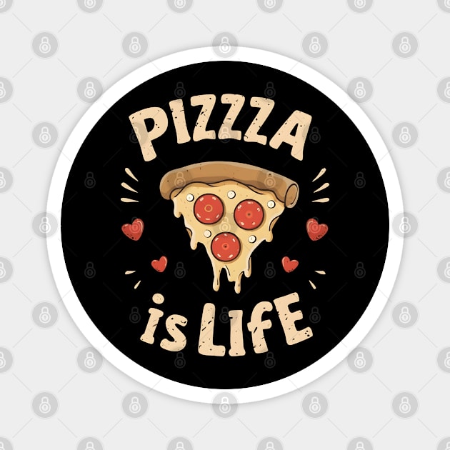 Pizza is life Magnet by NomiCrafts